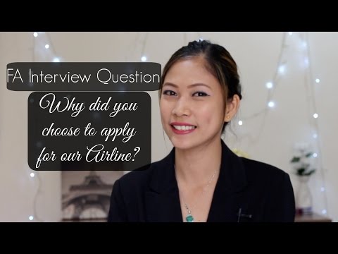 為甚麼要應徵我們航空?空服員面試問題回答 (Why did you choose to apply for our airline?| FA Interview Question  |MISSKAYKRIZZ)