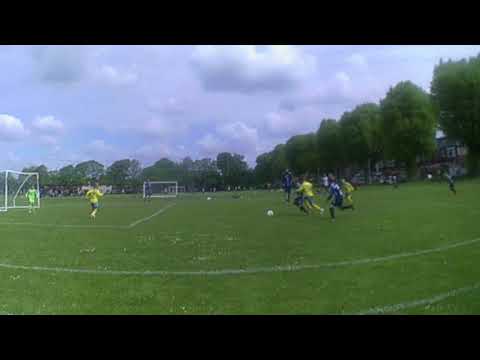 Cristi  scoring his 3rd goal  against Gosport Youth