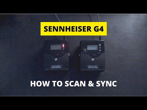Sennheiser G4: Scan Frequencies and Sync TX in 3 Minutes