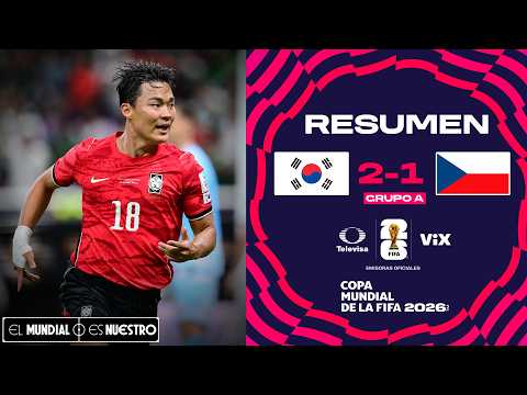 RESUMEN Y GOLES - Corea del Sur vs Chequia | Copa Mundial de la FIFA 2026 - Jornada 1 Grupo A | TUDN