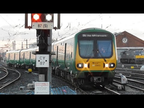 Two Irish Rail 29000 Class Commuter Trains at Connolly Station, Dublin