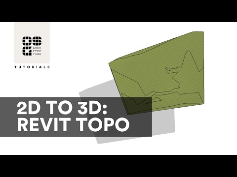 2D to 3D Topo - AutoCAD to Revit Tutorial