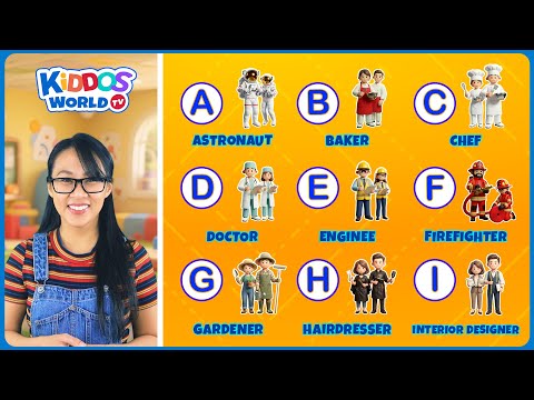 Learning ABC Jobs from A–Z | Alphabet Occupation for Kids | Miss V