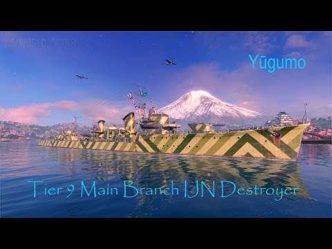 World of Warships Yūgumo T9 Destroyer class [ 7 kills 180k+ damage ]
