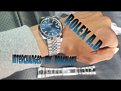 Rolex Authorized Dealer changed my Oyster to Jubilee bracelet...