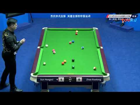 Sun Hongrui VS Zhao Ruotong - World Chinese Pool Masters Tour 2018-2019 Stop 4 Xiushui