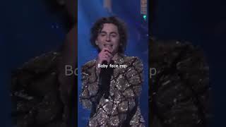 Baby face rap #snl #timotheechalamet