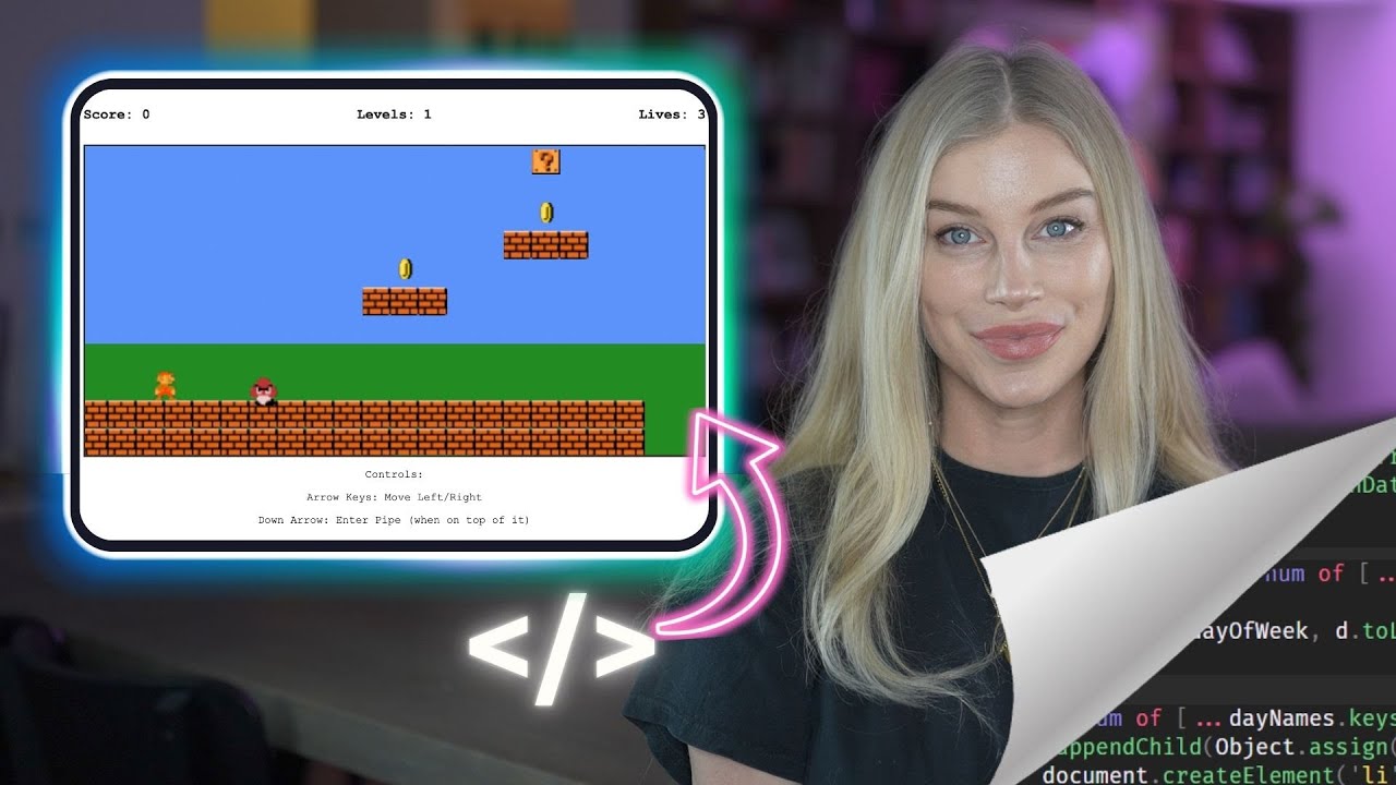 Learn JavaScript by building Mario! (Super simple!)