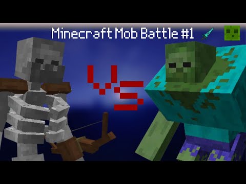 EPIC Minecraft Mob Battle: Mutant Zombie VS Mutant Skeleton!