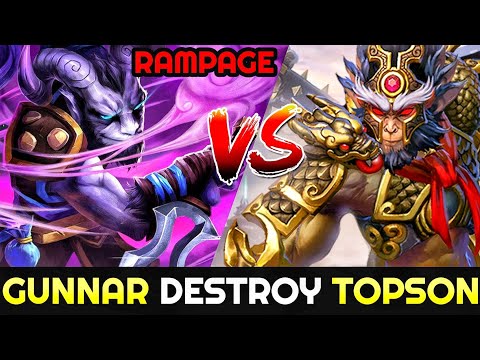 GUNNAR Mid Riki Rampage - He knows how to DESTROY TOPSON Monkey King 7.24 Dota 2