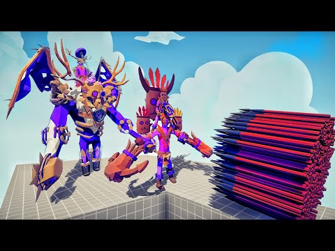 VOODOO GIANT & TIKI GOD vs EVERY GOD - Totally Accurate Battle Simulator TABS