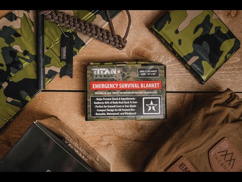 PRODUCT INTRODUCTION - Extra Large Camouflage Emergency Blankets from TITAN Survival™