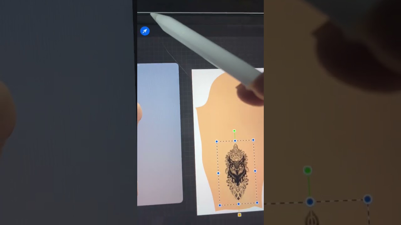How to set Tattoo design on 3d arm model in procreate #procreate #3d #tattoo