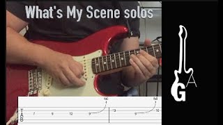 What's My Scene guitar solos with tablature.