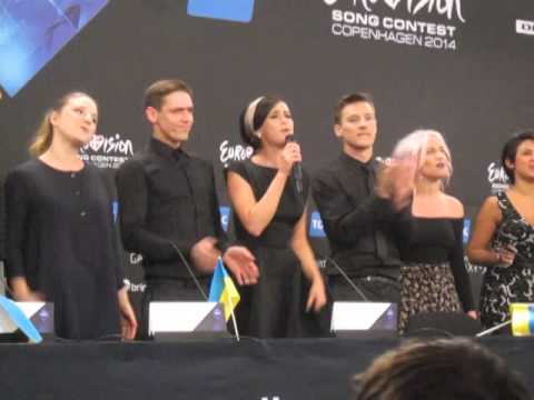 Mariya Yaremchuk sang Tick Tock @ Press Conference (Eurovision 2014, 02.05.2014)
