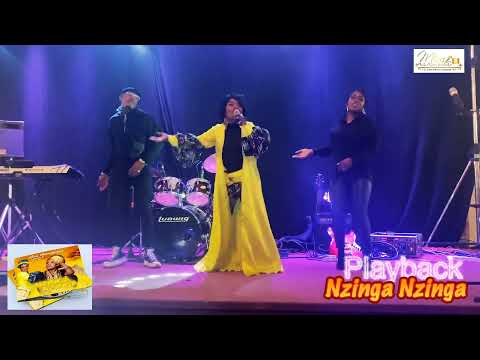 🔴MON PLAYBACK Nzinga Nzinga accompagnée de ma 1ère fille Naomi et son fiancé Aristot