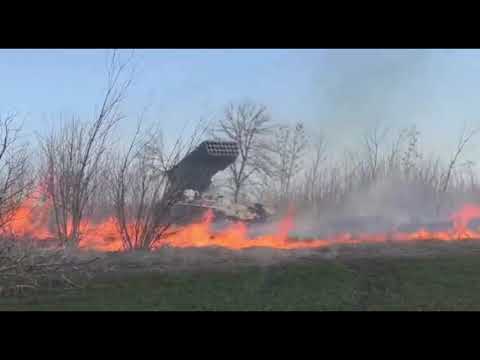 Russian TOS-1 firing, Ukraine, 03.2022