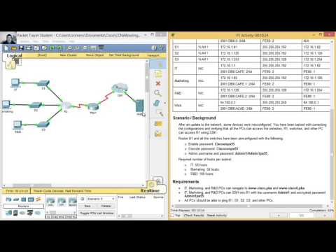 11.5.1.3 - 11.4.1.3 Packet Tracer - Troubleshooting Challenge