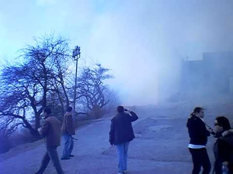 Začiatok požiaru Hradu Krásna Hôrka