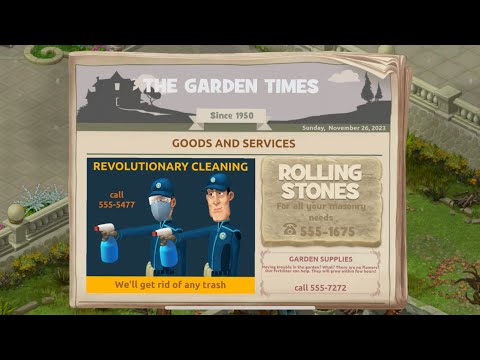 Gardenscapes Gameplay: Exploring the newly unlocked area || Level 36-40 & Mini Games