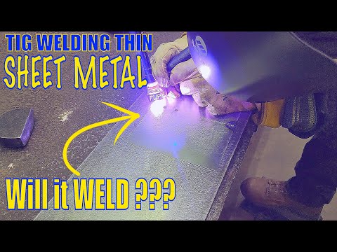 How to (TIG Weld) Thin Sheet Metal (For Beginners)