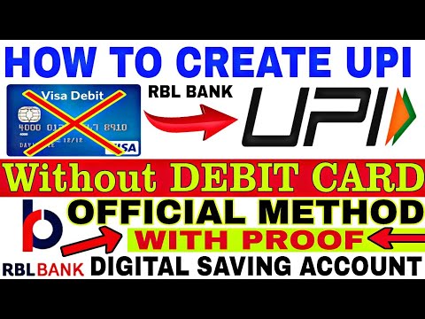 How to Create UPI in RBL Bank digital account without Debit card|| Create UPI pin without debit card Video