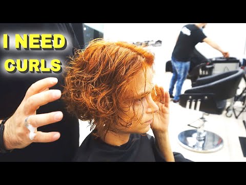 VINTAGE HAIRCUT - HOTTEST FRENCH BOB SHORT CURLY RED...