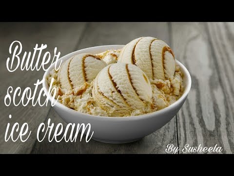 !!Butter Scotch ice cream !!बटर स्कोच आईस क्रीम !!Howto make Butter Scotch ice cream at Home!!