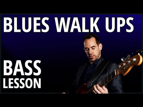 How To Play Blues walk Ups On The Bass Guitar (No.171)