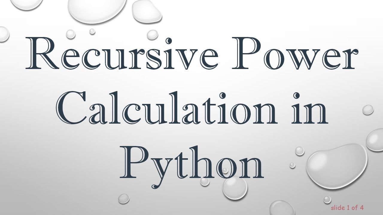 Recursive Power Calculation in Python