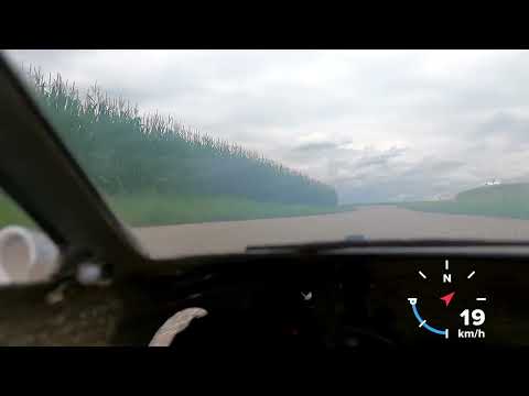Tamiya TA02 rally conversion brushless: Speedtest with cockpit view