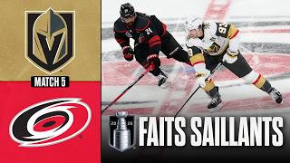 Golden Knights vs Hurricanes | Finale de la Coupe Stanley, match no 5 | Faits saillants