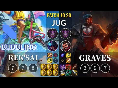 DRX Bubbling Rek'Sai vs Graves Jungle - KR Patch 10.20