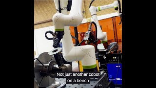 Demo of Fanuc cobot with a 2-axis synchronised positioner on pipe #fanuc #cobotwelding #pipewelding