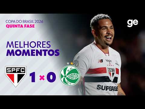 Gols e lances de São Paulo x Juventude-RS