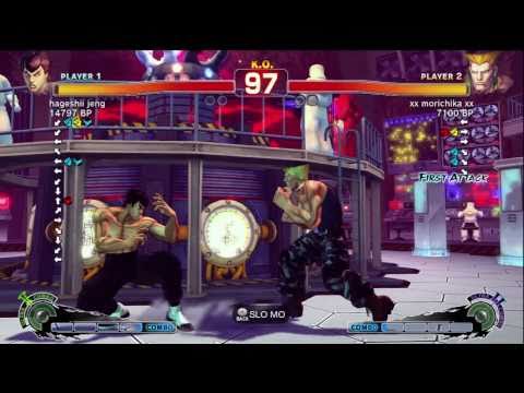 hageshii jeng [Fei] vs xx morichika xx [Guile] SSF4 Japanese Online Ranked Matches - TRUE-HD
