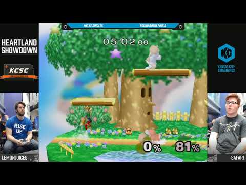 Heartland Showdown SSBM - LemonJuices (Fox) Vs. Safari (Ice Climbers) - Round Robin Pools