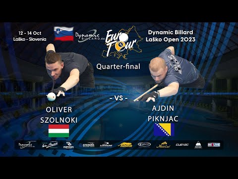 Day 3: Ajdin Piknjac Vs Oliver Szolnoki  at the Dynamic Billard EuroTour Laško Open 2023 Slovenia