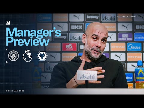 LIVE! MANAGER PREVIEW | Pep Guardiola | Man City v Wolves | Premier League