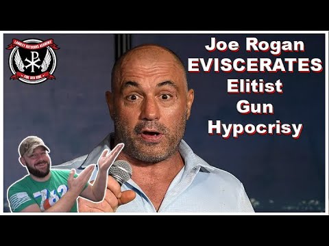 EXACTLY! Joe Rogan mercilessly calls out Gun Control's hypocrisy in Hollywood and the Left... EPIC! Thumbnail