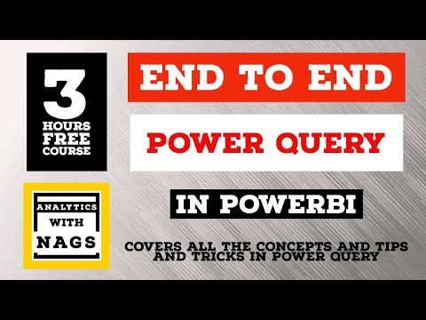 [[ 3 HOURS ]] Complete Power Query End to End - PowerBI Tutorial { End to End } Full Course Beginner