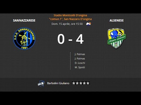 Sannazzarese VS Alsenese 0 4