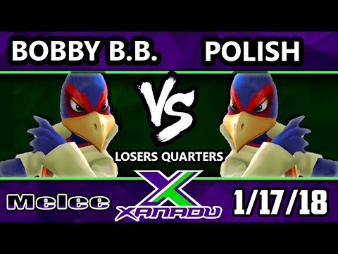 S@X 237 Melee - Bobby Big Ballz (Falco) Vs. Polish (Falco) - Smash Melee Losers Quarters - SSBM