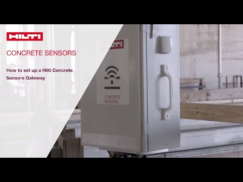 Hilti Concrete Sensors: How to set up a gateway