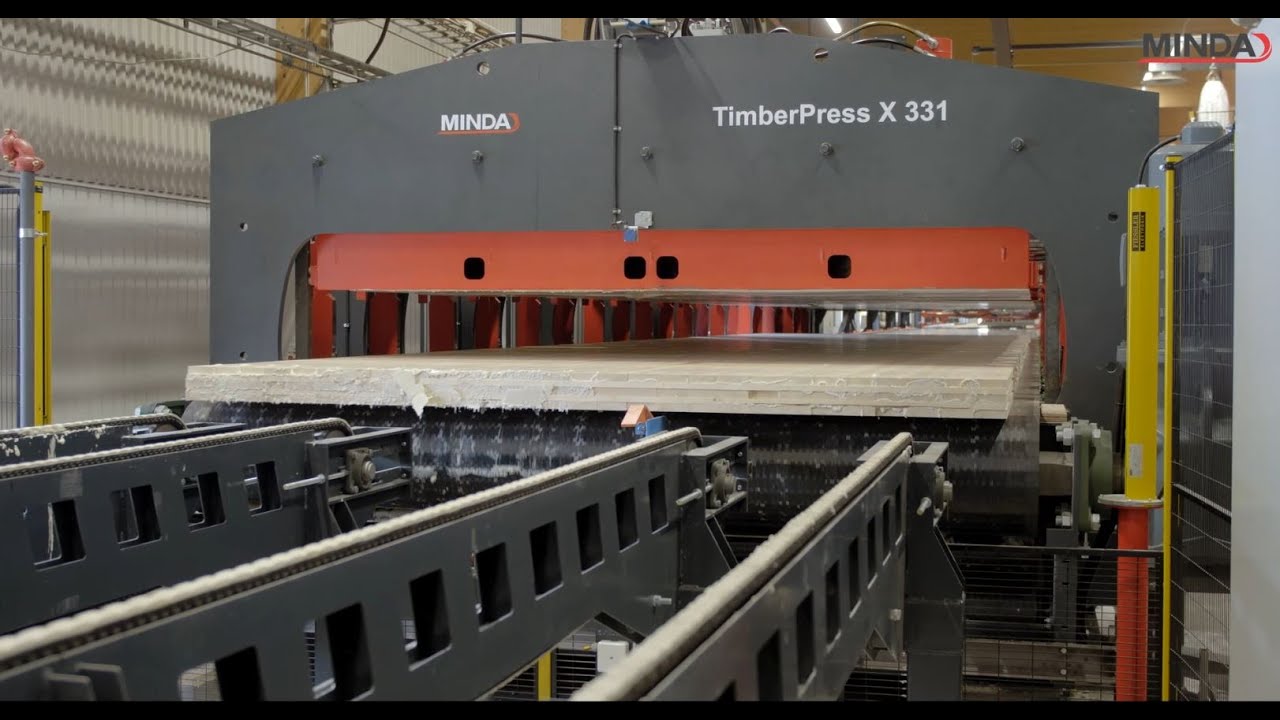 MINDA Brettsperrholz-Produktionslinie - CLT production line