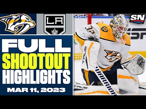 Nashville Predators at Los Angeles Kings | FULL Shootout Highlights - March 11, 2023