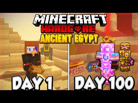 Surviving 100 Days in Ancient Egypt - Hardcore Minecraft