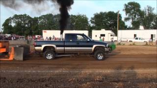 preview picture of video 'MTTP TRUCK/TRACTOR PULLS GREENVILLE, MI  PRO STREET DIESEL  6-27-14'