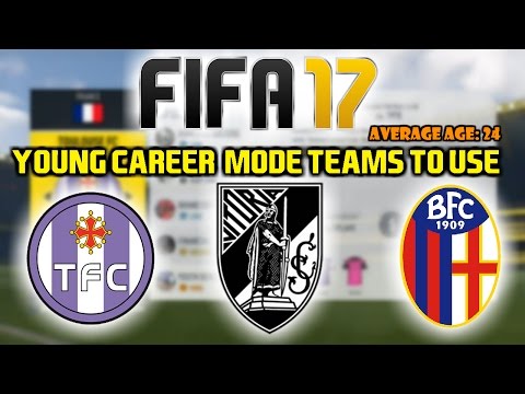 FIFA 17: BEST YOUNG CAREER MODE TEAMS TO USE (Average Age 24!)