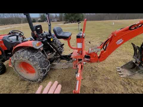 Kioti KB2475L Backhoe removing off my kioti ck2610.